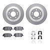 4312-03073 Geospec Brake Rotors with 3000-Series Ceramic Brake Pads & Hardware, 2010-2019 Kia/Hyundai/Genesis, Position: Rear - image 1