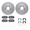 4312-03075 Geospec Brake Rotors with 3000-Series Ceramic Brake Pads & Hardware, 2016-2021 Kia/Hyundai/Genesis, Position: Front - image 1
