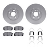 4312-03081 Geospec Brake Rotors with 3000-Series Ceramic Brake Pads & Hardware, 2016-2020 Kia/Hyundai/Genesis, Position: Front - image 1