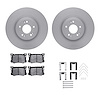 4312-03088 Geospec Brake Rotors with 3000-Series Ceramic Brake Pads & Hardware, 2018-2020 Kia/Hyundai/Genesis, Position: Front - image 1