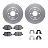 4312-07002 Geospec Brake Rotors with 3000-Series Ceramic Brake Pads & Hardware, 2009-2019 Mopar, Position: Rear - image 1