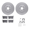 4312-10001 Geospec Brake Rotors with 3000-Series Ceramic Brake Pads & Hardware, Fits Select Kia/Hyundai/Genesis, Position: Front - image 1