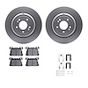 4312-10002 Geospec Brake Rotors with 3000-Series Ceramic Brake Pads & Hardware, 2017-2020 Kia/Hyundai/Genesis, Position: Rear - image 1