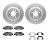 4312-11006 Geospec Brake Rotors with 3000-Series Ceramic Brake Pads & Hardware, 2005-2009 Land Rover, Position: Front - image 1