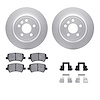 4312-11013 Geospec Brake Rotors with 3000-Series Ceramic Brake Pads & Hardware, 2013-2015 Land Rover, Position: Rear - image 1