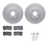 4312-11015 Geospec Brake Rotors with 3000-Series Ceramic Brake Pads & Hardware, 2010-2012 Land Rover, Position: Front - image 1