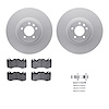 4312-11016 Geospec Brake Rotors with 3000-Series Ceramic Brake Pads & Hardware, 2010-2017 Land Rover, Position: Front - image 1