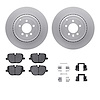 4312-11018 Geospec Brake Rotors with 3000-Series Ceramic Brake Pads & Hardware, 2010-2013 Land Rover, Position: Rear - image 1