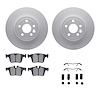 4312-11022 Geospec Brake Rotors with 3000-Series Ceramic Brake Pads & Hardware, 2016-2019 Land Rover, Position: Rear - image 1