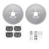4312-13001 Geospec Brake Rotors with 3000-Series Ceramic Brake Pads & Hardware, 2006-2007 Subaru, Position: Rear - image 1