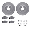 4312-13006 Geospec Brake Rotors with 3000-Series Ceramic Brake Pads & Hardware, 1997-2002 Subaru, Position: Front - image 1