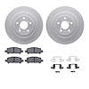 4312-13012 Geospec Brake Rotors with 3000-Series Ceramic Brake Pads & Hardware, 2005-2009 Subaru, Position: Rear - image 1