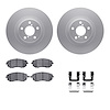 4312-13014 Geospec Brake Rotors with 3000-Series Ceramic Brake Pads & Hardware, 2002-2008 GM, Position: Front - image 1