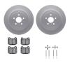 4312-13016 Geospec Brake Rotors with 3000-Series Ceramic Brake Pads & Hardware, 2003-2004 Subaru, Position: Rear - image 1