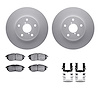 4312-13025 Geospec Brake Rotors with 3000-Series Ceramic Brake Pads & Hardware, 2015-2015 Subaru, Position: Front - image 1
