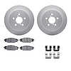 4312-13026 Geospec Brake Rotors with 3000-Series Ceramic Brake Pads & Hardware, 2005-2009 Subaru, Position: Rear - image 1