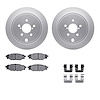 4312-13027 Geospec Brake Rotors with 3000-Series Ceramic Brake Pads & Hardware, 2008-2015 Subaru, Position: Rear - image 1