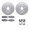 4312-13028 Geospec Brake Rotors with 3000-Series Ceramic Brake Pads & Hardware, 2015-2021 Subaru, Position: Rear - image 1