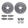 4312-13029 Geospec Brake Rotors with 3000-Series Ceramic Brake Pads & Hardware, Fits Select Subaru, Position: Rear - image 1