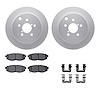 4312-13031 Geospec Brake Rotors with 3000-Series Ceramic Brake Pads & Hardware, 2014-2018 Subaru, Position: Rear - image 1