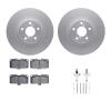4312-13033 Geospec Brake Rotors with 3000-Series Ceramic Brake Pads & Hardware, 2006-2007 Subaru, Position: Front - image 1