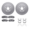 4312-13034 Geospec Brake Rotors with 3000-Series Ceramic Brake Pads & Hardware, 2016-2019 Subaru, Position: Front - image 1