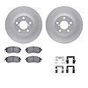4312-13035 Geospec Brake Rotors with 3000-Series Ceramic Brake Pads & Hardware, 2011-2016 Subaru, Position: Front - image 1