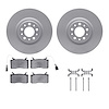 4312-16002 Geospec Brake Rotors with 3000-Series Ceramic Brake Pads & Hardware, 2017-2021 Alfa Romeo, Position: Front