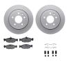 4312-20003 Geospec Brake Rotors with 3000-Series Ceramic Brake Pads & Hardware, 1997-2006 Jaguar, Position: Rear - image 1