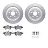 4312-20006 Geospec Brake Rotors with 3000-Series Ceramic Brake Pads & Hardware, 2006-2015 Jaguar, Position: Rear - image 1