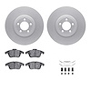 4312-20010 Geospec Brake Rotors with 3000-Series Ceramic Brake Pads & Hardware, 2006-2010 Jaguar, Position: Front - image 1
