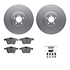 4312-20013 Geospec Brake Rotors with 3000-Series Ceramic Brake Pads & Hardware, 2013-2021 Jaguar, Position: Front - image 1