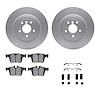 4312-20015 Geospec Brake Rotors with 3000-Series Ceramic Brake Pads & Hardware, Fits Select Jaguar, Position: Rear - image 1