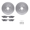 4312-20017 Geospec Brake Rotors with 3000-Series Ceramic Brake Pads & Hardware, 2017-2020 Jaguar, Position: Front - image 1