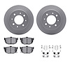 4312-21001 Geospec Brake Rotors with 3000-Series Ceramic Brake Pads & Hardware, 2004-2009 Kia/Hyundai/Genesis, Position: Rear - image 1