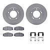 4312-21003 Geospec Brake Rotors with 3000-Series Ceramic Brake Pads & Hardware, 2003-2006 Kia/Hyundai/Genesis, Position: Front - image 1