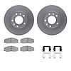 4312-21006 Geospec Brake Rotors with 3000-Series Ceramic Brake Pads & Hardware, 2003-2003 Kia/Hyundai/Genesis, Position: Front - image 1