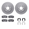 4312-21007 Geospec Brake Rotors with 3000-Series Ceramic Brake Pads & Hardware, 2010-2011 Kia/Hyundai/Genesis, Position: Front - image 1