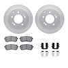4312-21012 Geospec Brake Rotors with 3000-Series Ceramic Brake Pads & Hardware, 2010-2013 Kia/Hyundai/Genesis, Position: Rear - image 1