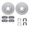 4312-21014 Geospec Brake Rotors with 3000-Series Ceramic Brake Pads & Hardware, 2015-2017 Kia/Hyundai/Genesis, Position: Front - image 1