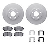 4312-21015 Geospec Brake Rotors with 3000-Series Ceramic Brake Pads & Hardware, 2012-2016 Kia/Hyundai/Genesis, Position: Front - image 1