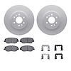 4312-21019 Geospec Brake Rotors with 3000-Series Ceramic Brake Pads & Hardware, 2009-2010 Kia/Hyundai/Genesis, Position: Front - image 1