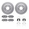 4312-21023 Geospec Brake Rotors with 3000-Series Ceramic Brake Pads & Hardware, Fits Select Kia/Hyundai/Genesis, Position: Rear - image 1