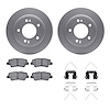 4312-21024 Geospec Brake Rotors with 3000-Series Ceramic Brake Pads & Hardware, Fits Select Kia/Hyundai/Genesis, Position: Rear - image 1