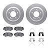 4312-21025 Geospec Brake Rotors with 3000-Series Ceramic Brake Pads & Hardware, Fits Select Kia/Hyundai/Genesis, Position: Rear - image 1