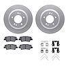 4312-21027 Geospec Brake Rotors with 3000-Series Ceramic Brake Pads & Hardware, 2018-2020 Kia/Hyundai/Genesis, Position: Rear - image 1
