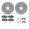 4312-21029 Geospec Brake Rotors with 3000-Series Ceramic Brake Pads & Hardware, 2015-2020 Kia/Hyundai/Genesis, Position: Front - image 1