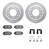 4312-21030 Geospec Brake Rotors with 3000-Series Ceramic Brake Pads & Hardware, 2007-2014 Kia/Hyundai/Genesis, Position: Rear - image 1