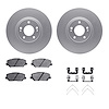 4312-21034 Geospec Brake Rotors with 3000-Series Ceramic Brake Pads & Hardware, 2017-2020 Kia/Hyundai/Genesis, Position: Front - image 1