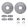 4312-21035 Geospec Brake Rotors with 3000-Series Ceramic Brake Pads & Hardware, 2017-2019 Kia/Hyundai/Genesis, Position: Rear - image 1